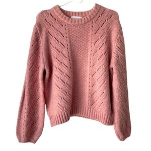 Elodie Pink Knit Sweater NWT sz XL